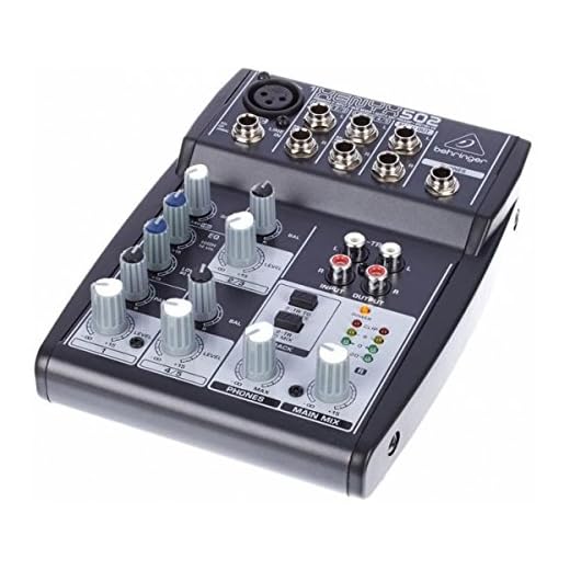 Behringer XENYX 502 Mesa mezclas Xenyx Premium, 5 puertos
