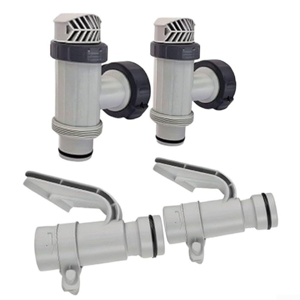Kit Adaptateur et Vanne à pour piston pour Piscine Kit Adaptateur | Compatible systèmes hors pour sol, à pour sable, régulation débit, installation simple, pièce essentielle