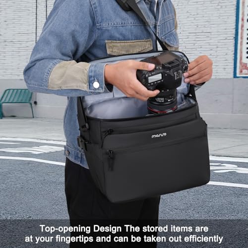 Bolso para cámara MOSISO impermeable negro miniatura 6