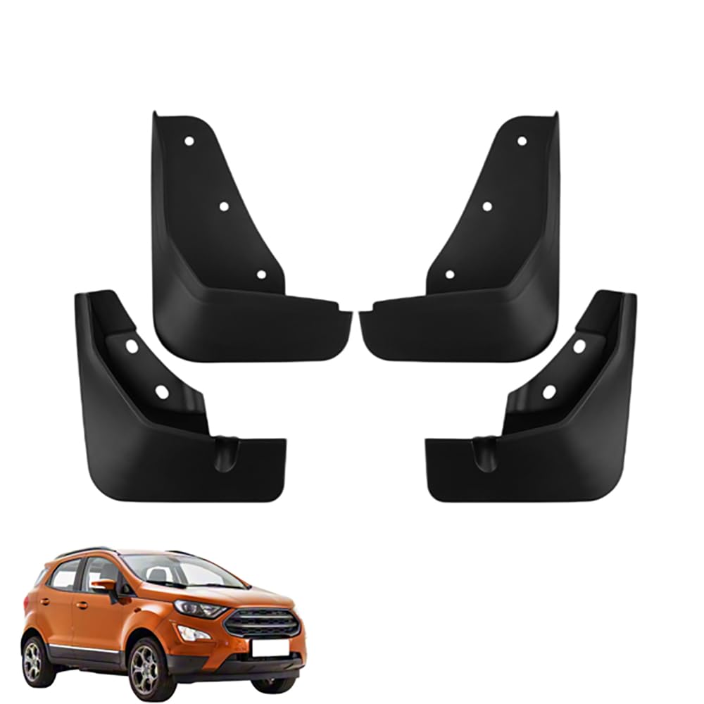 Amhvmu Normal 4Pcs Mud Flaps For Ford Ecosport 2018 2019