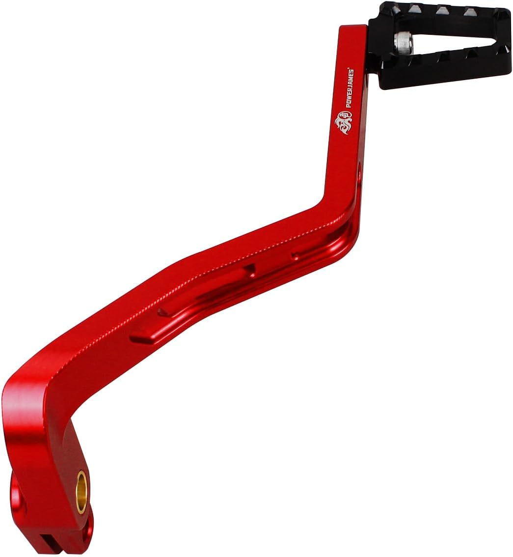 POWER JAMES Brake Foot Control, Brake Shift Lever Shiftpeg, Compatible with Harley Davidson 2009-2017 Dyna FLD, FXD, FXDB, FXDF, FXDLS, (Red)