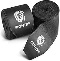 FIGHTR® Premium Boxbandagen für max. Stabilität und Sicherheit | 4m halb elastische Bandage mit Daumenschlaufe für Boxen, MMA, Muay Thai - Box Hand Bandage Sport | Set aus 2