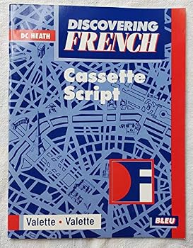 Paperback Discovering French Bleu cassette Script Book