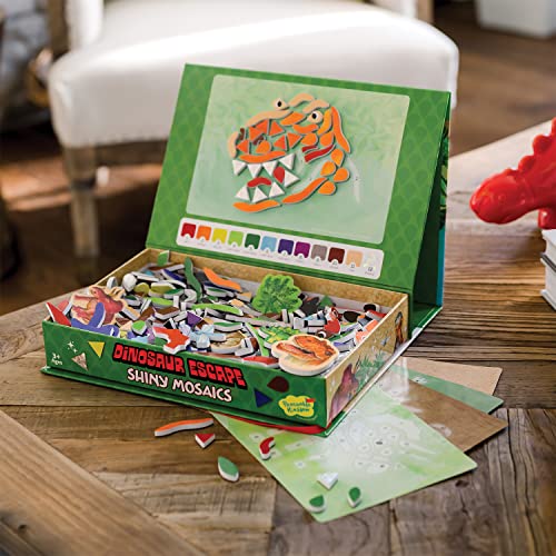 Peaceable Kingdom Dinosaur Escape Shiny Mosaics, Multicolor, Medium - Image 3