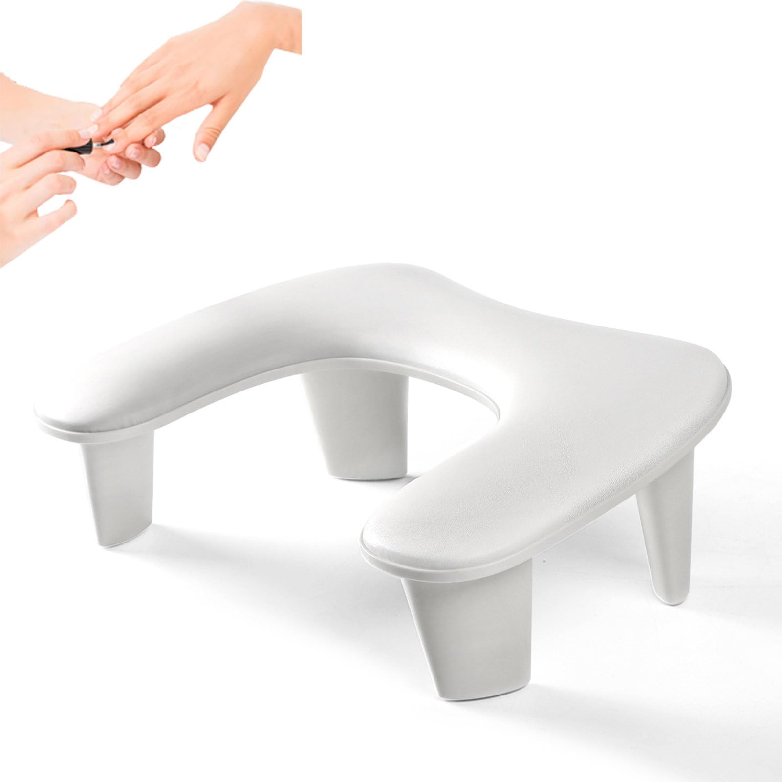 Poggia Poggiamano Per Manicure,Poggiamano Per Unghie Per Entrambe Le Mani-Design Ergonomico/Materiale PU/Nucleo Del Cuscino Ad Alta Densità,Cuscino Per Unghie,Per Unghie Artistiche Fai-Da-Te