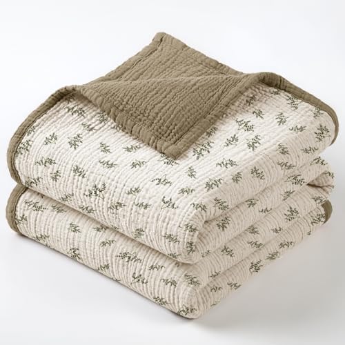 lulumoon Muslin Baby Blankets Neutral: Cotton Toddler Blanket for Daycare by lulumoon - Used condition - CA$27.78