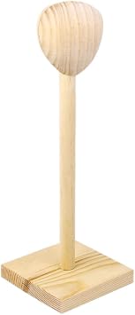 LoveinDIY Natural Wooden Hair Stand Display Supporter for 1/3 SD DOD BJD Doll Wig 8-9"