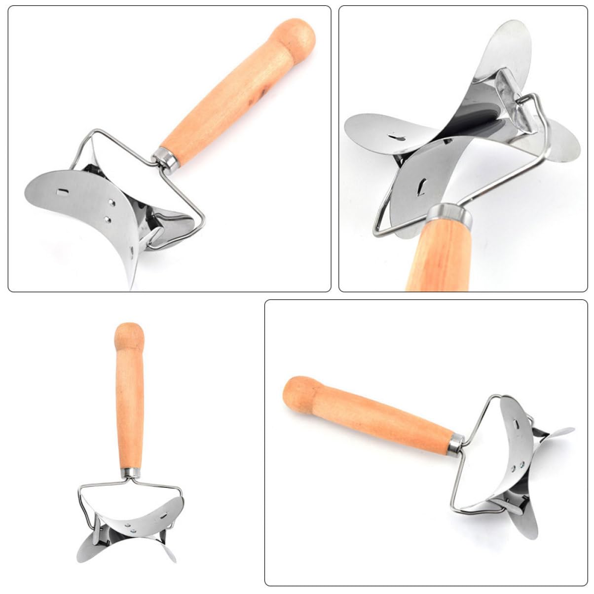 MAGICLULU 10pièces Outils De Découpe Acier Pour Peaux De Raviolis Avec Poignée Accessoire Pratique Pour Cuisine Et Restaurants