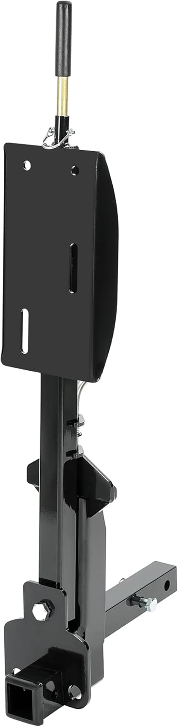 Kojem RV Spare Tire Carrier for 16" 16.5" 19.5" 22.5" and 24" RV Motorhomes Wheels 2 Inch Receiver Mount, 10,000-pound Capacity, 400-pound Tongue Weight