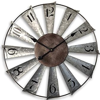 Big Rustic Metal Wall Clocks photo Big Rustic Metal Wall Clocks