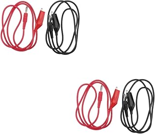 HEALLILY 2pcs Valentine Cellophane Inspect Skeleton Decor Metall Metals Clip Test Line The Capture Capturing Adhesive Felt Circles Crocodile Clips Test Leads Line Wire Multimeter