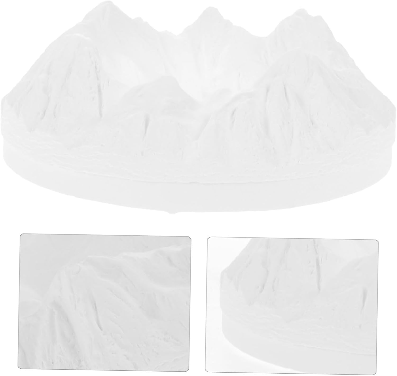 Unomor Mini Snow Mountain Statue Artificial Gypsum Snow Mountain Figurine for Cosmetic Photography Props Stylish Decor Versatile Backdrop Unique Table Decoration
