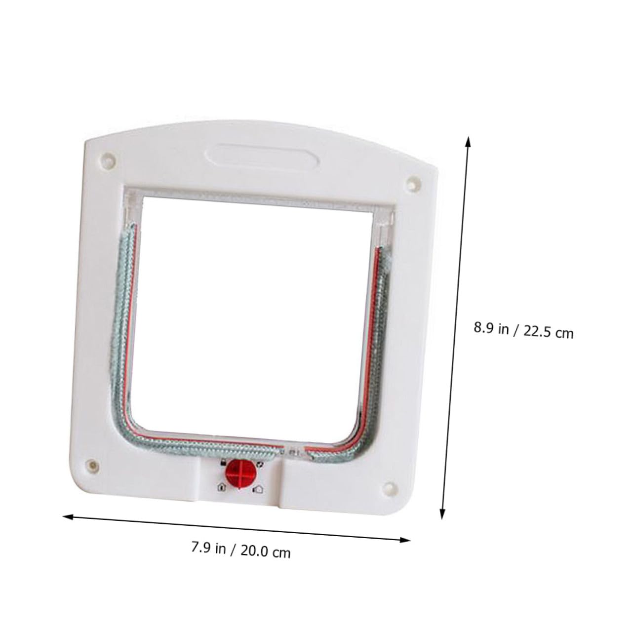 Chatière pour Chat et Petit Chien 2pcs Interrupteur Contrôle, Facile à Installer, Matériau Abs Résistant la Corrosion, pour Maison Sécurisée