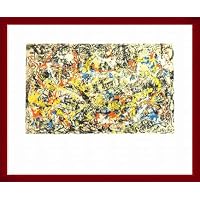 Amazon.co.jp: ポスター ジャクソン ポロック Convergence 1952 額装品