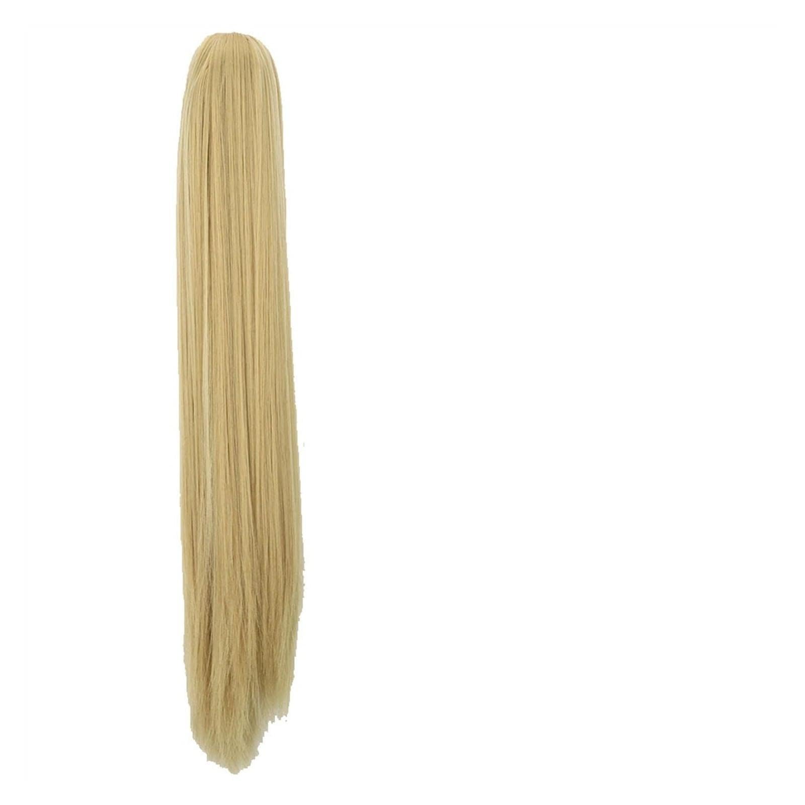 Estensione coda di cavallo Long Ponytail Extension, 24" Straight Claw Clip Ponytail Hair Extensions Natural Looking Heat Resistant Synthetic Ponytail Hairpiece for Women Coda di Cavallo Extension (Co