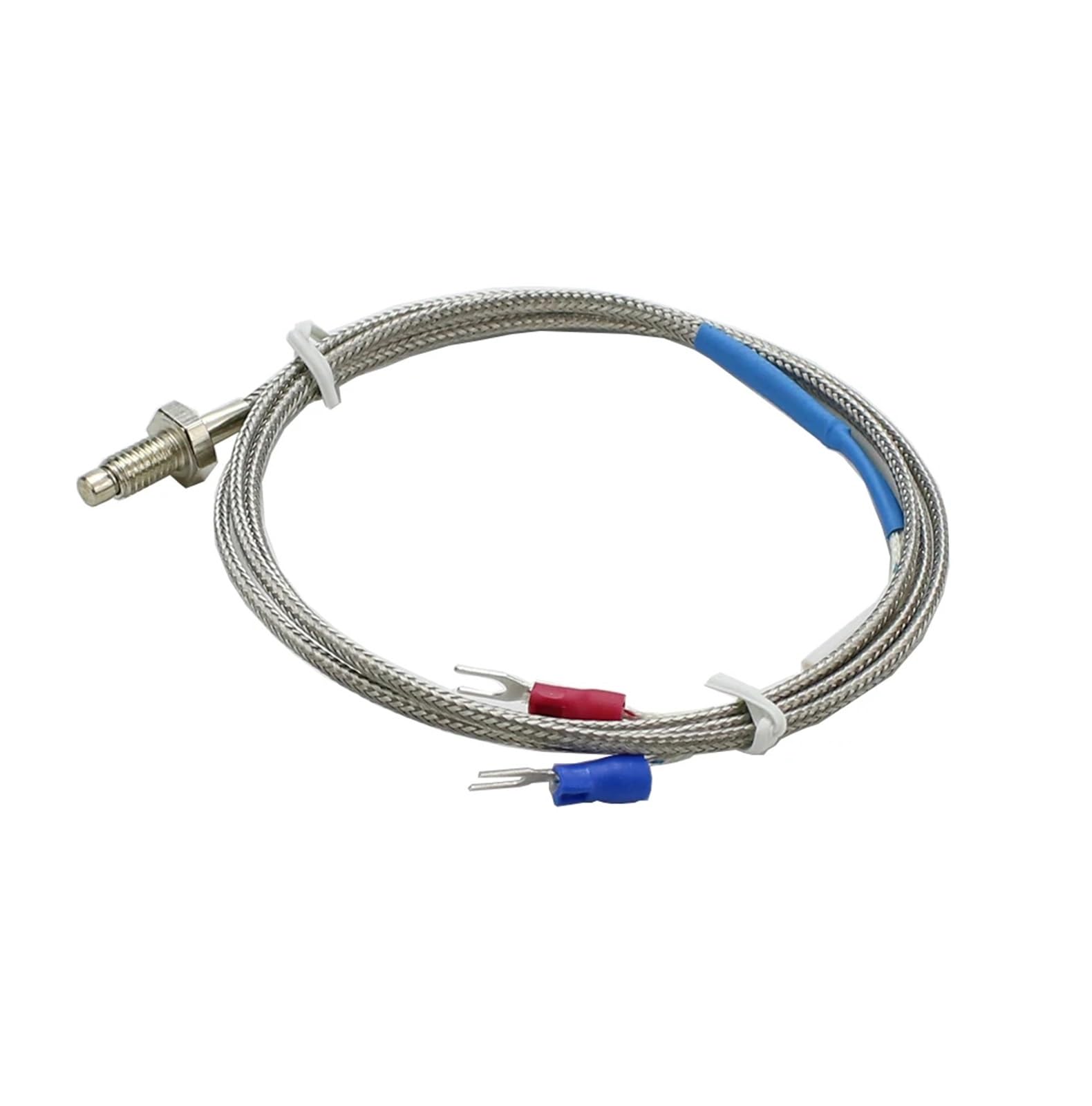 REX-C100 cyfrowy termostat RKC PID regulator temperatury cyfrowy REX-C100/ 40A przekaźnik SSR / K termopara sonda / radiator (RKC-C100 KIT 4 szt. B)