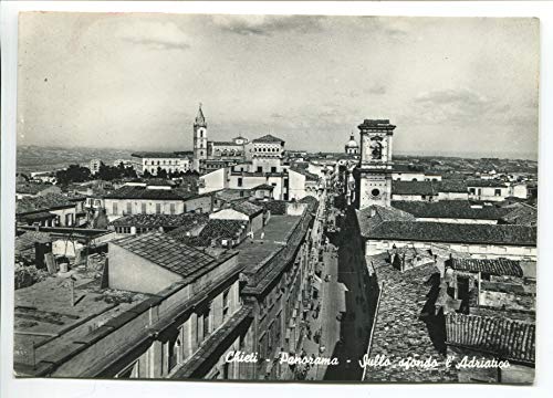 1956 Chieti Panorama Adriatico DEST. Prato FG B/N VG ANIMATA