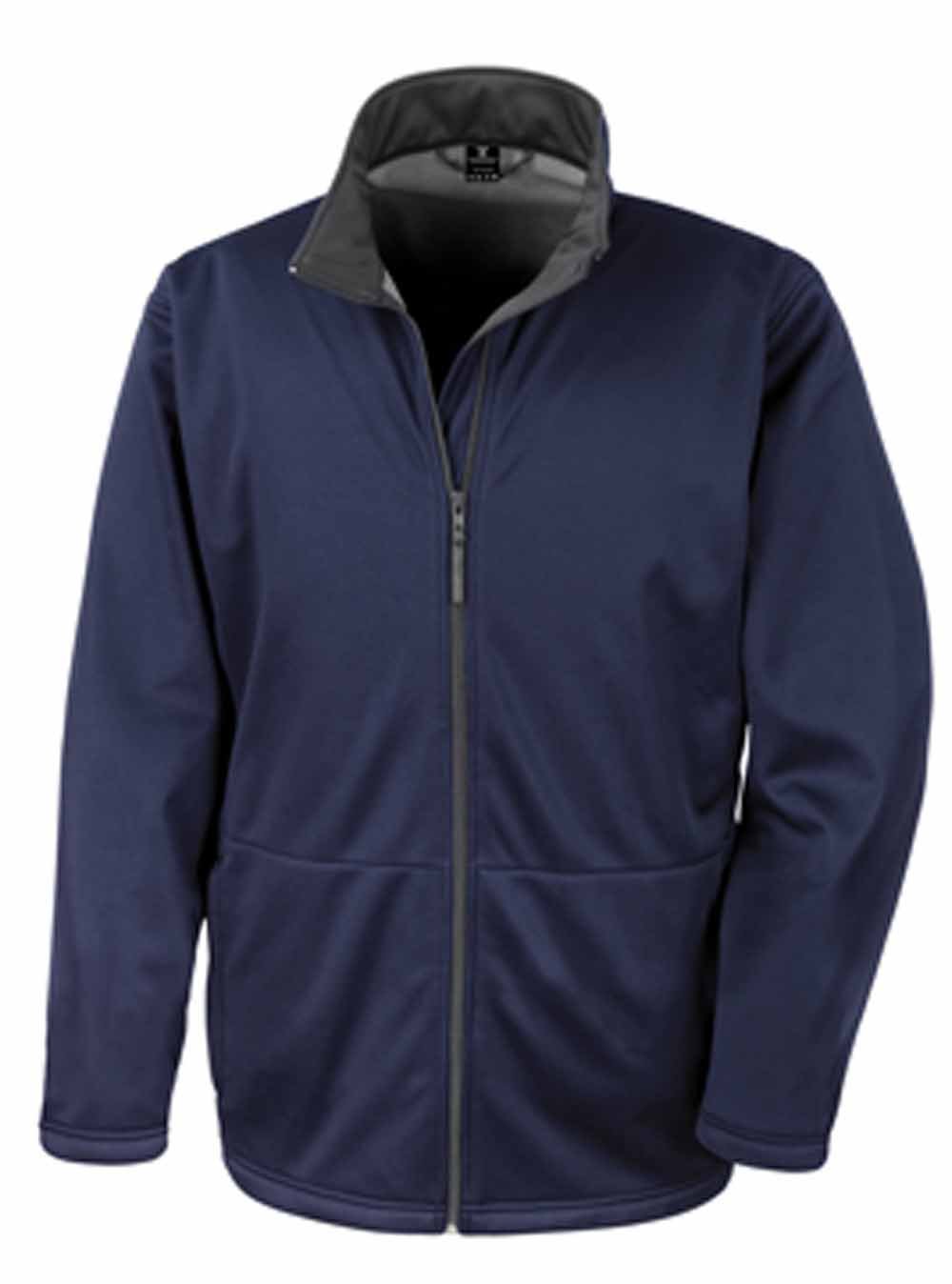 Result R209M Men's Softshell Zipped Jacket with Microfleece Interior - Blue - Medium