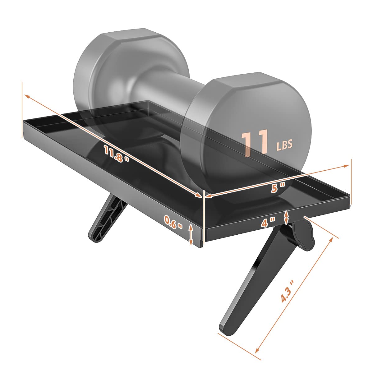 Supporto universale per TV. 13 x 5.3 x 1.8 in Confezione da 2