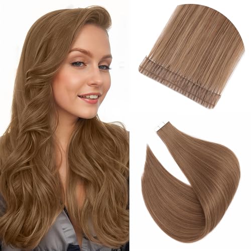 Elailite 20 Pcs Tape in Hair Extensions Real Human Hair