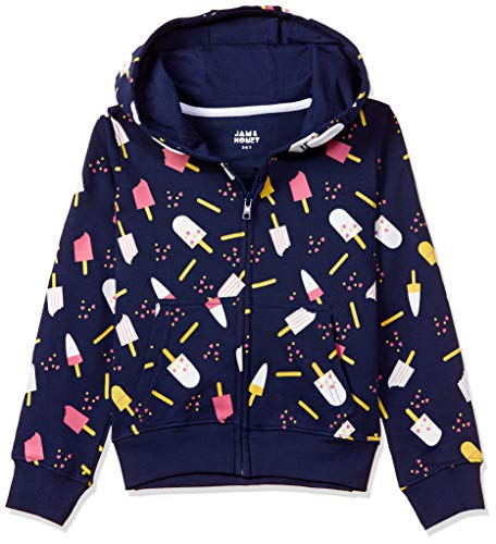 Image of Amazon Brand - Jam & Honey Girl's Cotton Winter Regular Fit Hooded Sweatshirt