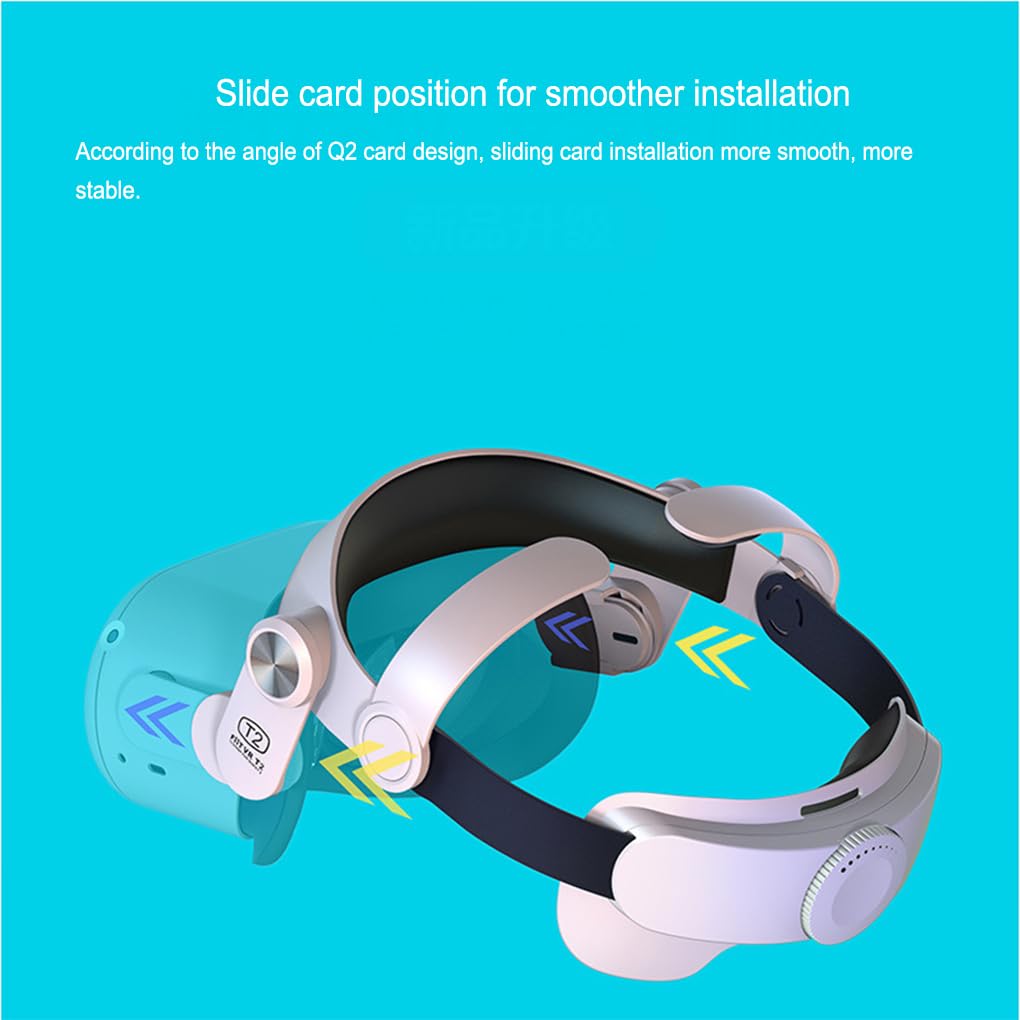 Bandeau réglable Pliable en Plastique pour Casque VR avec Bouton Rotatif Remplacement des pièces de Rechange pour 2