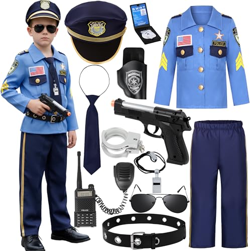 Disfraz de Policía para Niños y Niñas 3-4 Años miniatura 1