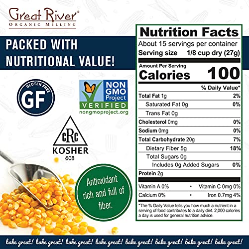Great River Milling, Yellow Popcorn, Non-Organic, 27 Ounces (Pack Of 4) #TOP3