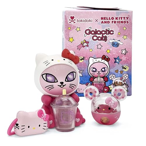tokidoki Collectible Figure, Hello Kitty x Galactic Cats Blind Box, 1 Pack