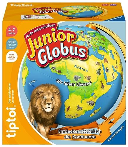 Ravensburger tiptoi® 00115 - Mon globe interactif pour enfants à partir de 4 ans