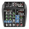 VONYX VMM100 3-Channel PA Mixer with Bluetooth & USB - Compact Audio Mixing Desk, 2-Band EQ, Phantom Power, Built-in Delay FX, Ideal Music Mixer for Studio, Karaoke, Live Events, Small PA Mixers #1