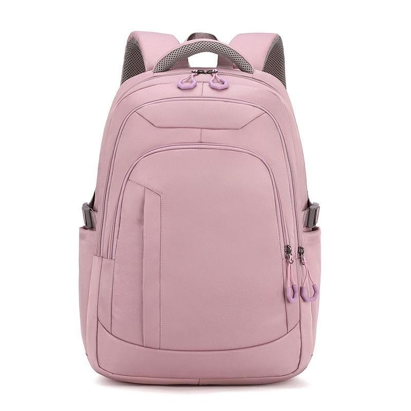 Mochila Feminina Escolar Impermeável Grande Capacidade Estilo Coreano para Faculdade Passeio com Chaveiro(2228 lilas)