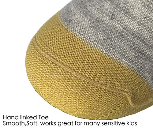 Hzcojulo Kids Toddler Half Cushion Low Cut Athletic Ankle Cotton Socks for Boys Girls Size Age 1-15 Years -12 Pairs2