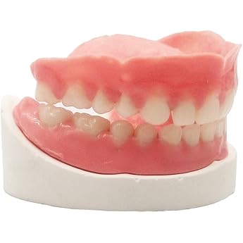 Healthyare DIY Dentures Full Set of Upper and Lower False Teeth for Better Smile