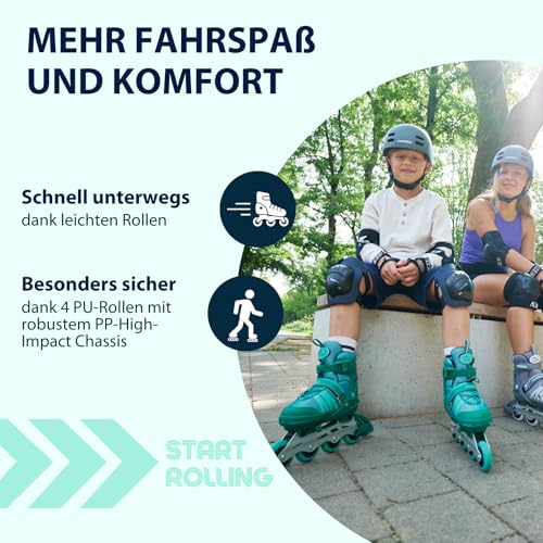 HUDORA Inline Skates Comfort - Inliner für Kinder & Jugendliche in versch. Größen - Roller Skates...