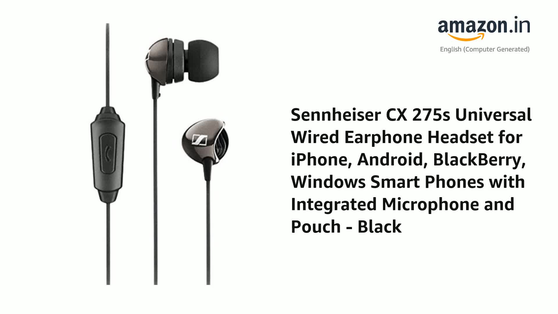 Sennheiser CX 275s Universal Wired 