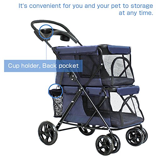 double decker cat stroller