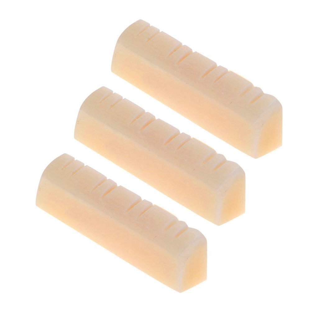3Pcs Mandolin Bone Nut, String Nut for 8 String Mandolin Instrument Replacement Repair Accessories