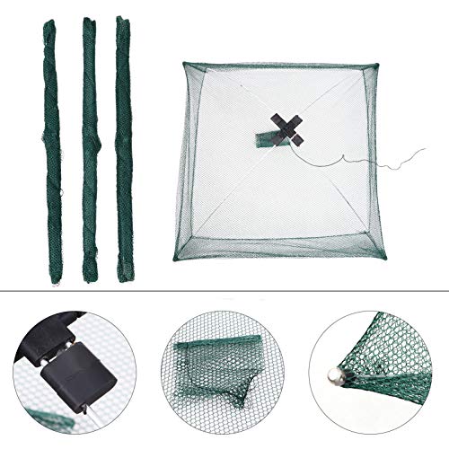 Rede de pesca Besportble, rede de pesca dobrável, rede de pesca, armadilha de peixe, rede de pesca p