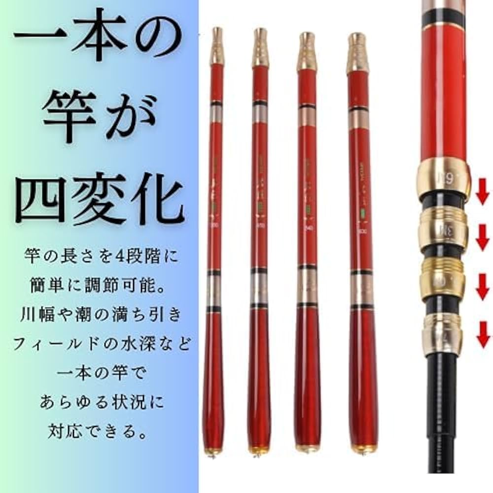 釣り竿 延べ竿 3本 Amazon | 鮎竿 サーフロッド アユイングロッド ルアーロッド 磯