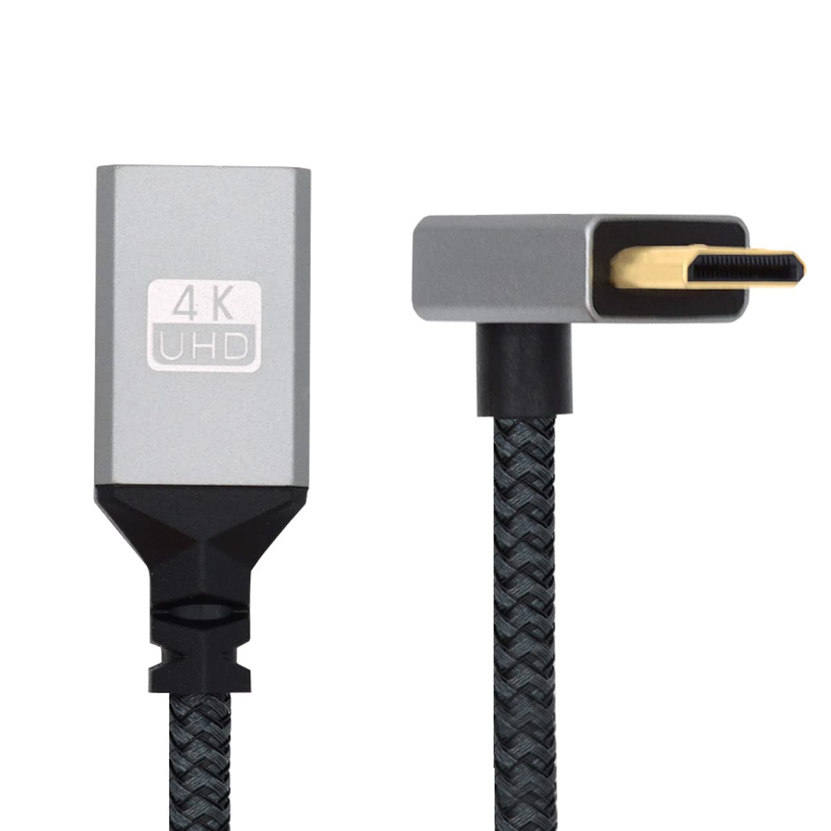 CY Kabel 4K typu C Mini HDMI 1.4 męski 90 stopni pod kątem do HDMI żeński przedłużacz do kamery DV MP4 DC laptopa HDTV
