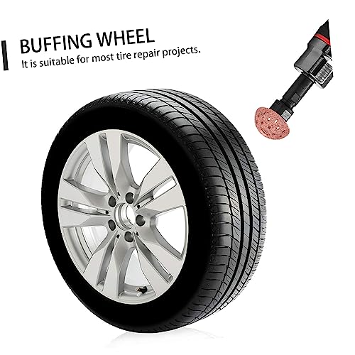 Image of SUPVOX Tire Buffing Wheel 2.17 Inch Hard Tungsten Dome Buffers for Car Tire Repair and Polishing Compatible with Pneumatic Tools Durable Repair Buffing Wheel