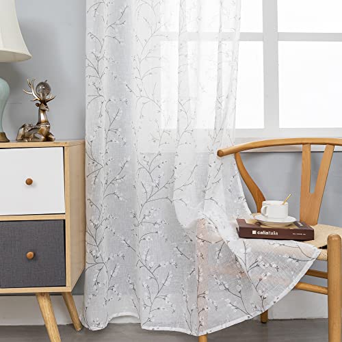 GIRASOLE HOME® Coppia Tende Semi Filtranti Effetto...