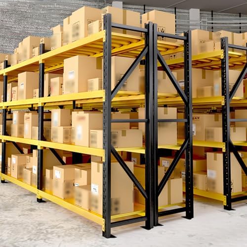Heavy Duty 4-Tier Garage Shelving Unit - 1212LBS Capacity Adjustable Steel Shelves for Warehouse, Basement & Pantry - 78.7" H Storage Rack (47x19.7)