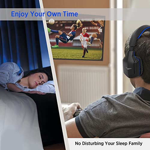 Wallarge Wireless Headphones For Tv Watching With 5.8Ghz Rf Transmitter Charging Dock thumb #4