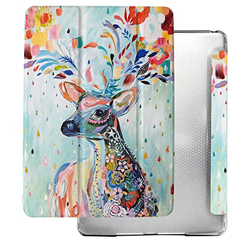 Image of DuraSafe Cases for iPad 7th Gen 10.2 inch 2019 TPU Cover A2197 A2200 A2198 MW762HN /A MW742HN /A MW752HN /A MW792HN /A MW772HN /A MW782HN /A MW6W2HN /A MW6X2HN /A MW722HN /A MW702HN /A MW712HN /A Anime Deer Print