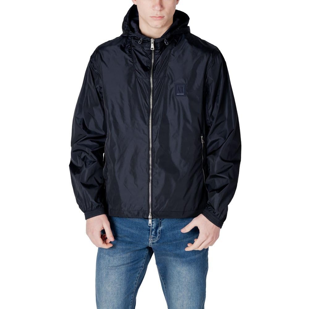 Armani Exchange Herren Blau Hooded Jacket Ax