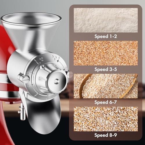Accesorio de molino de grano para batidora Kitchenaid para desayunos saludables 5