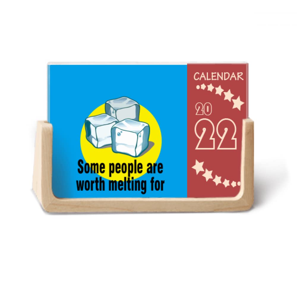 N/A romantic words someone worth melting desk calendar planner 12 month