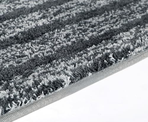 Image of RD TREND Microfiber Anti-Slip Door Mat for Entrance 45x75 cm | Anti-Skid, Quick Dry & Washable | Soft Absorbent Floor Mat for Bedroom, Home, Office & Kitchen (Ash Grey)